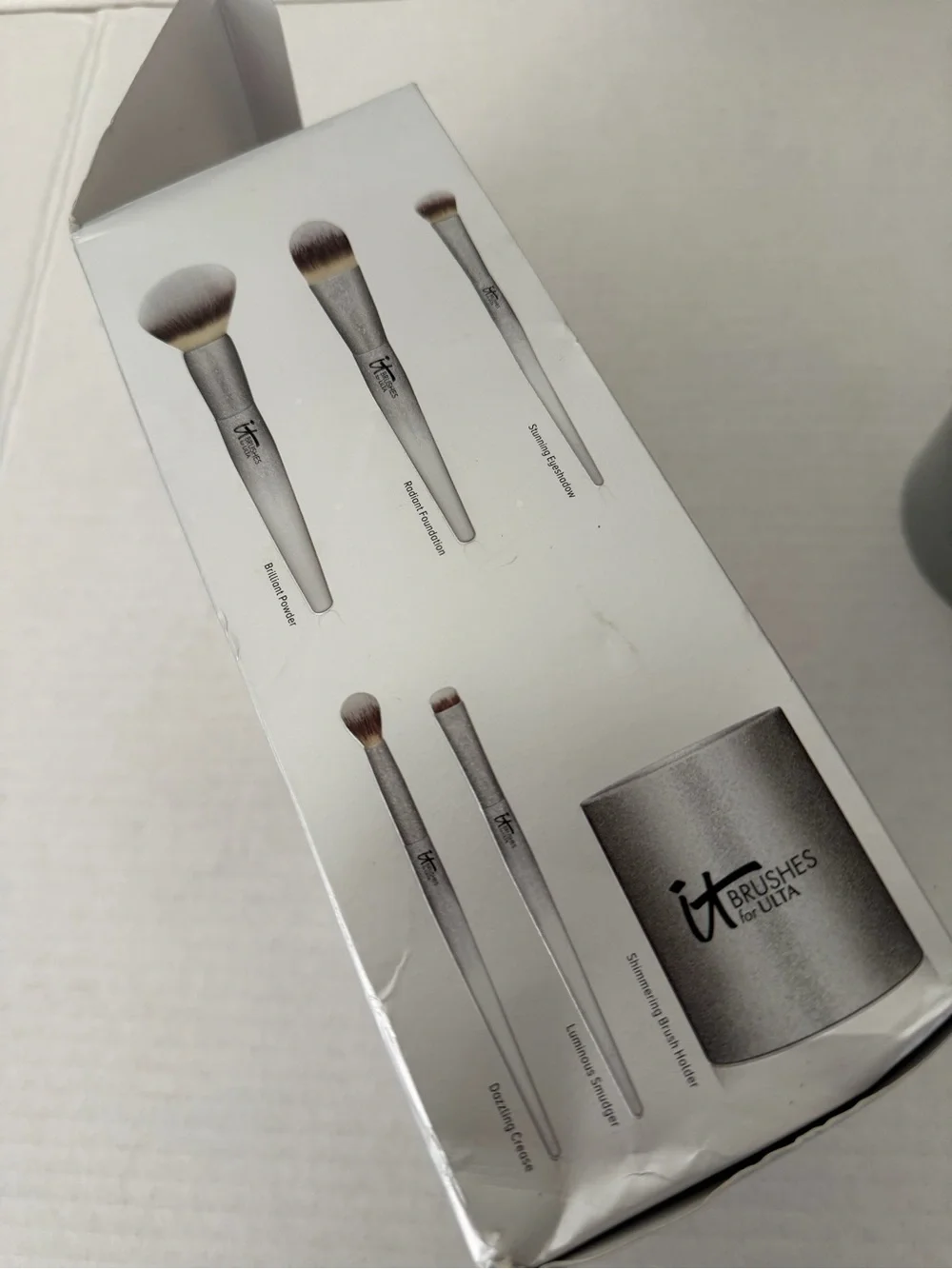 IT Cosmetics All That Shimmers 5-Piece Luxe Brush Set w/ Holder LIMITED EDITION